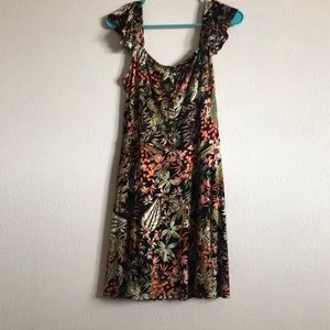 Off/on the shoulder vacation dress
